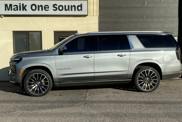 2025 Chevrolet Suburban with professional window tint in North Bay